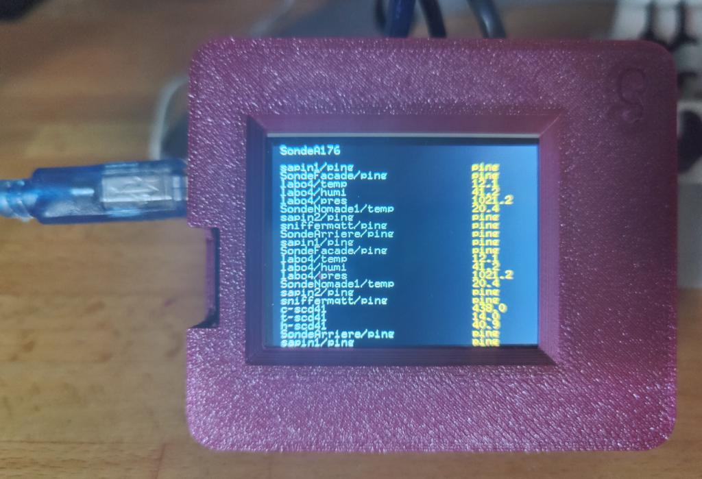 Sniffer MQTT V1 Ecran 2