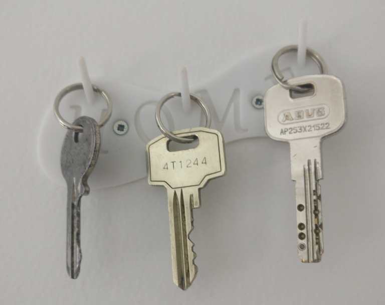 Pendoir de clefs garni