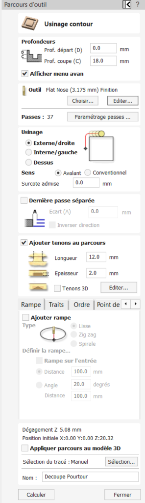 Support Inspiron Pourtour Dessus