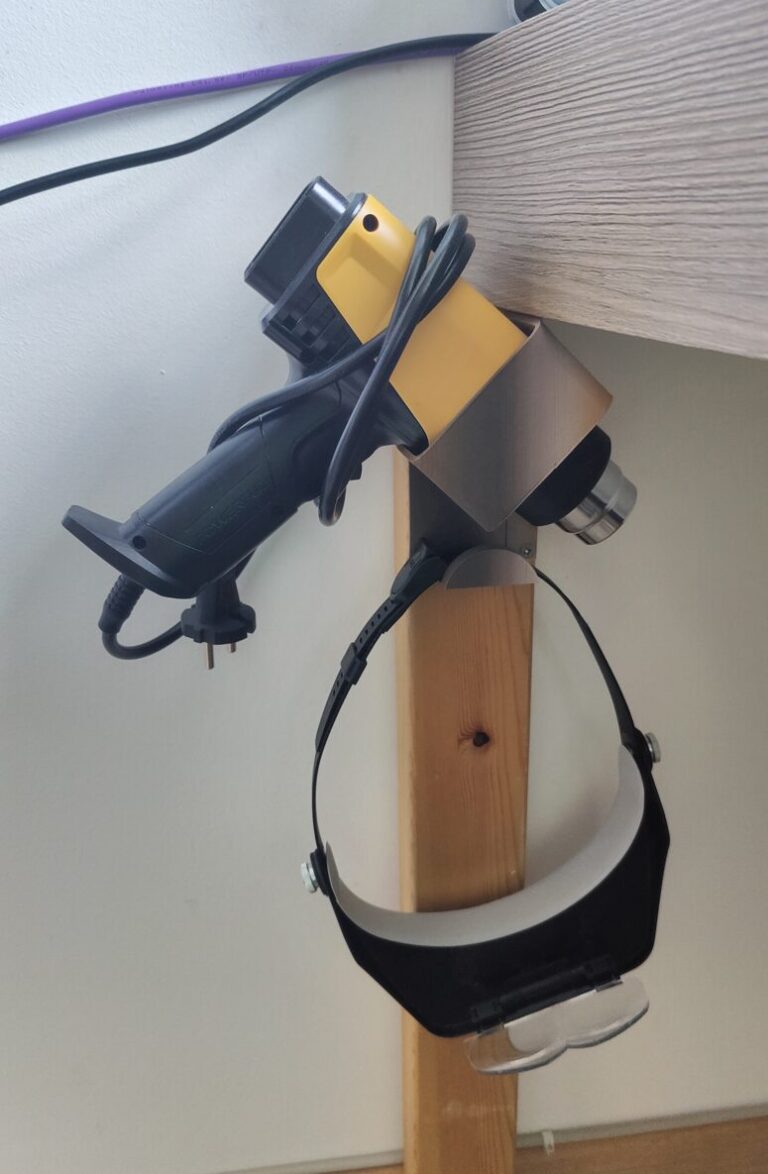 support pistolet air chaud