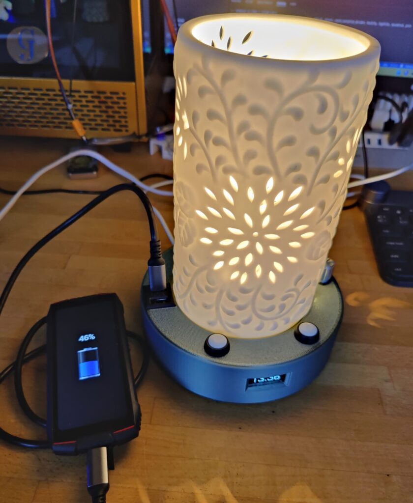 lampe chevet horloge 1