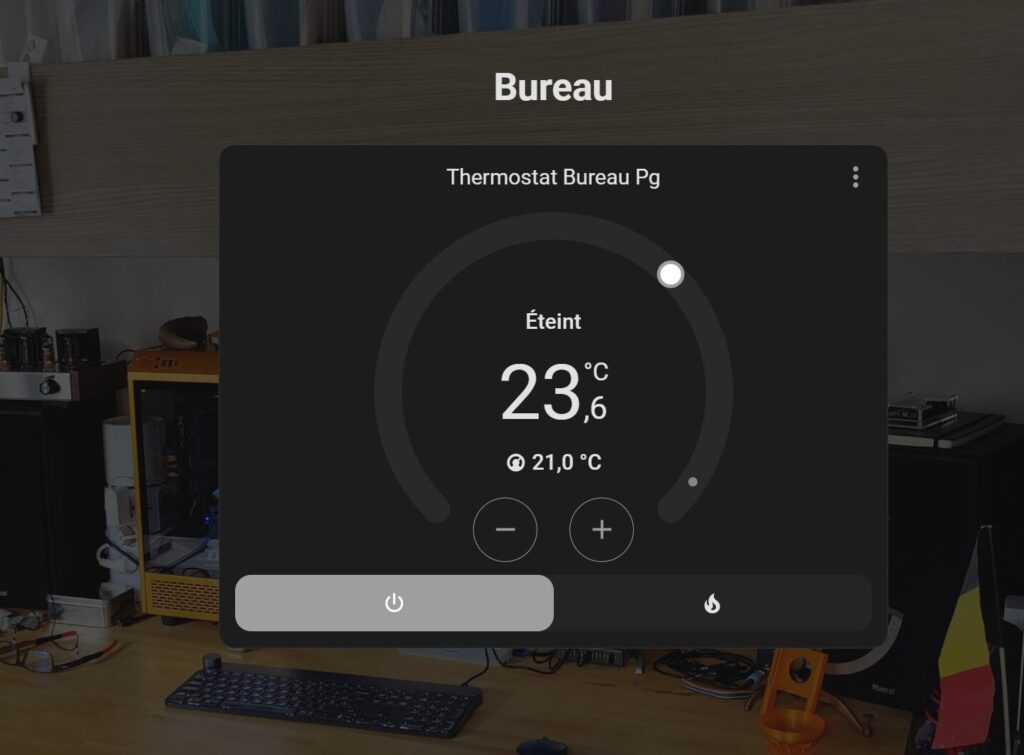 centrale domotique HA bureau