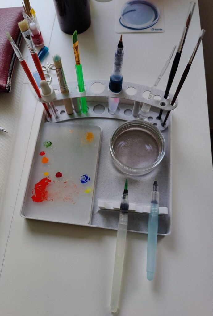 Organiseur aquarelle garni 2
