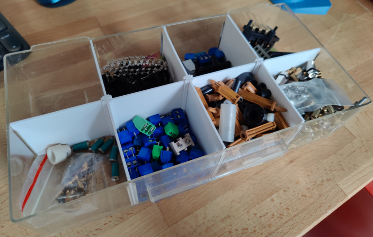 Séparations pour casier à composants en impression 3D